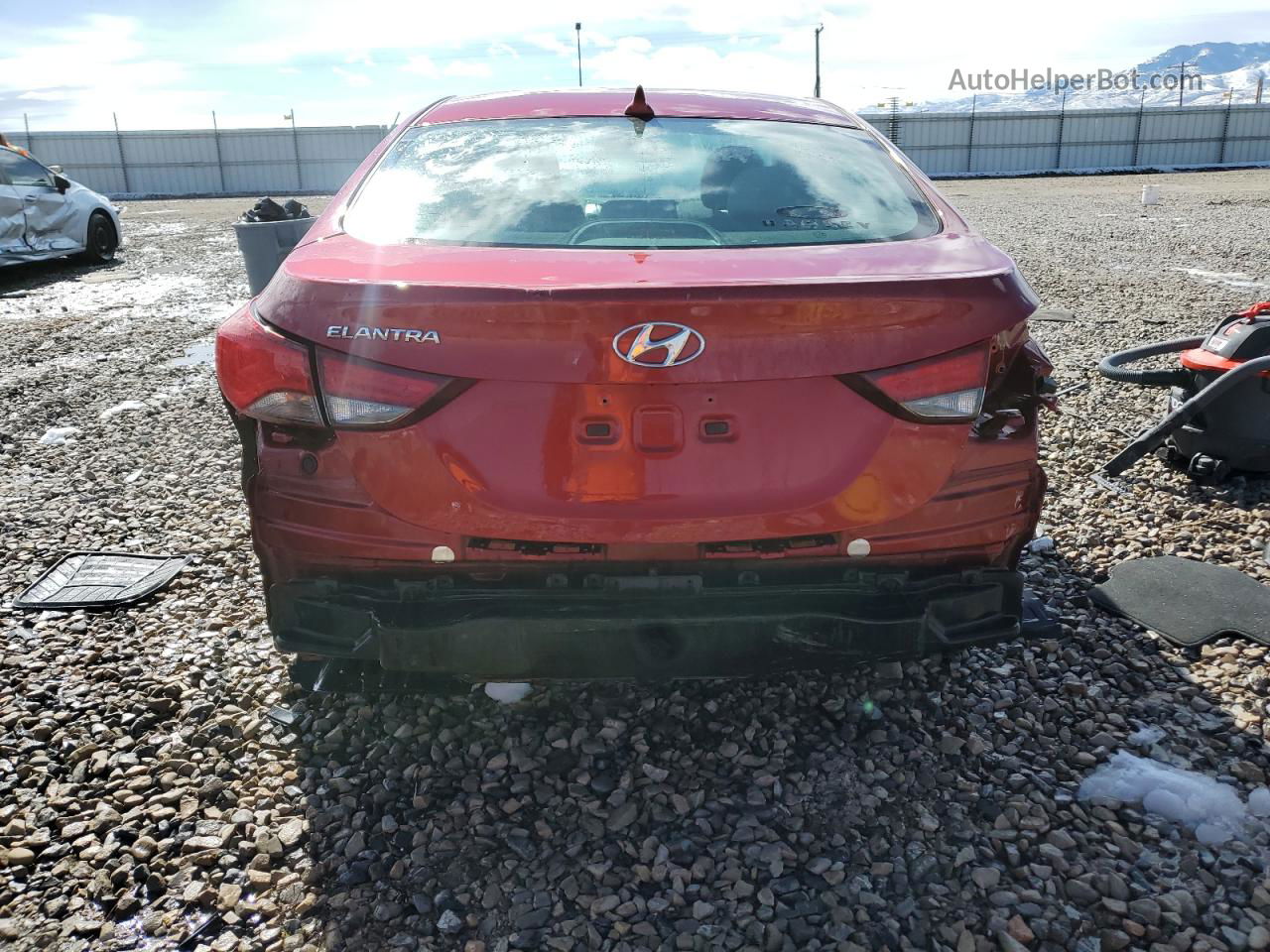 2014 Hyundai Elantra Se Maroon vin: 5NPDH4AE0EH537442