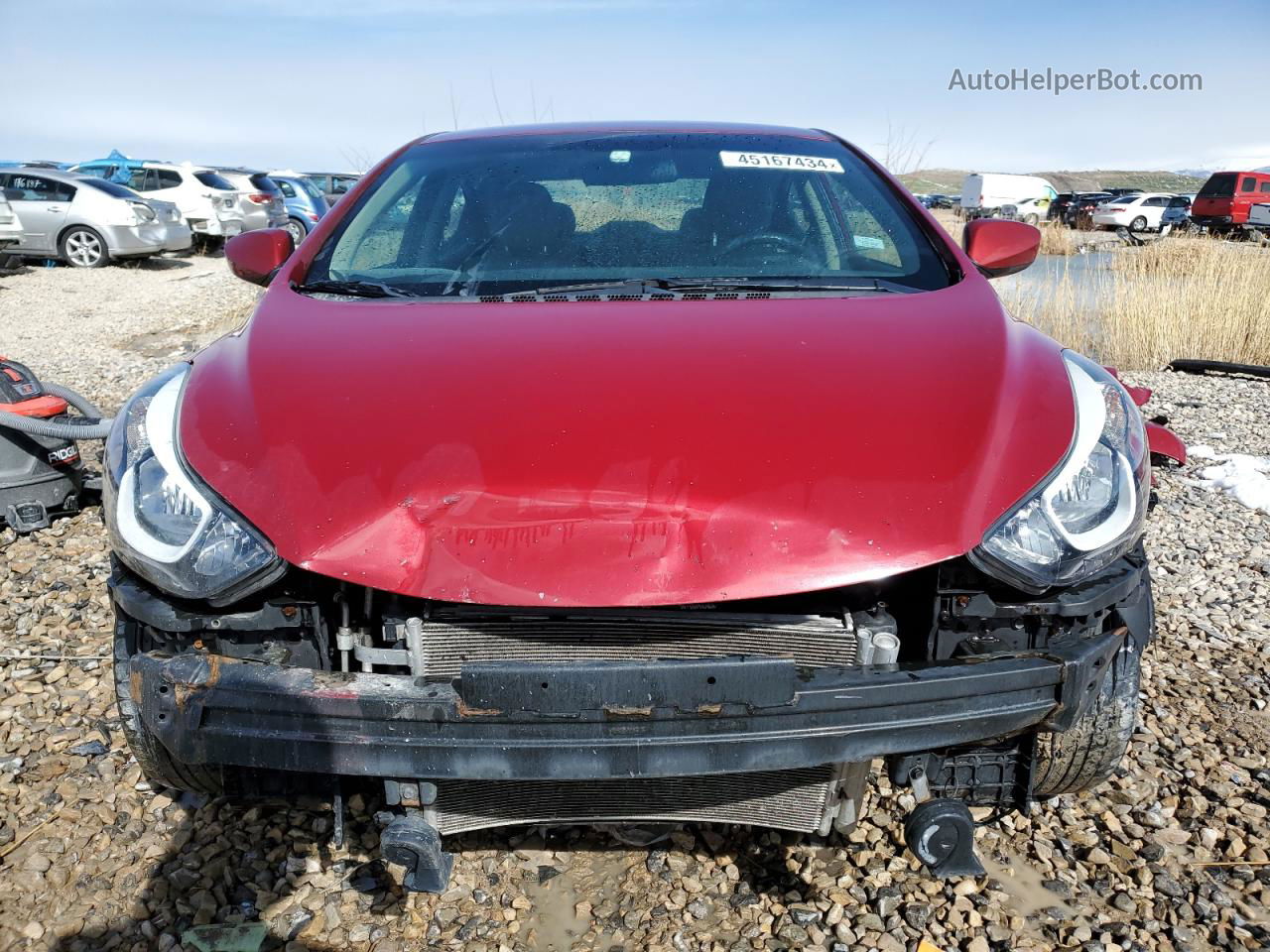 2014 Hyundai Elantra Se Maroon vin: 5NPDH4AE0EH537442