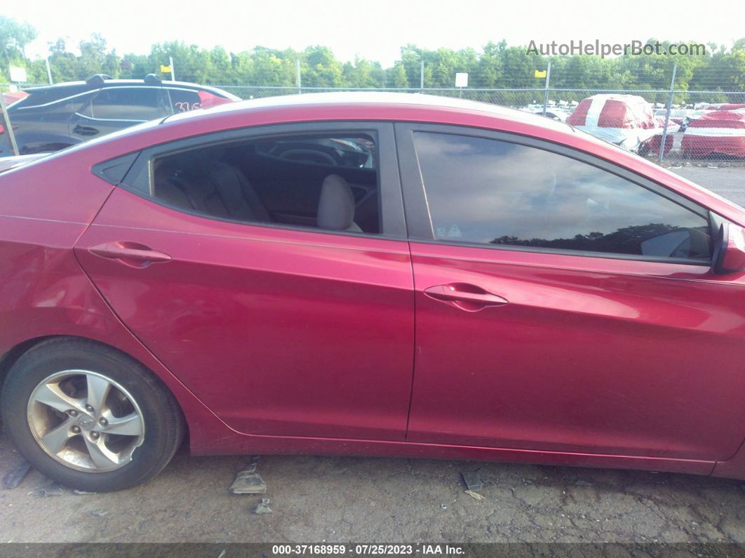 2014 Hyundai Elantra Se Красный vin: 5NPDH4AE0EH542737