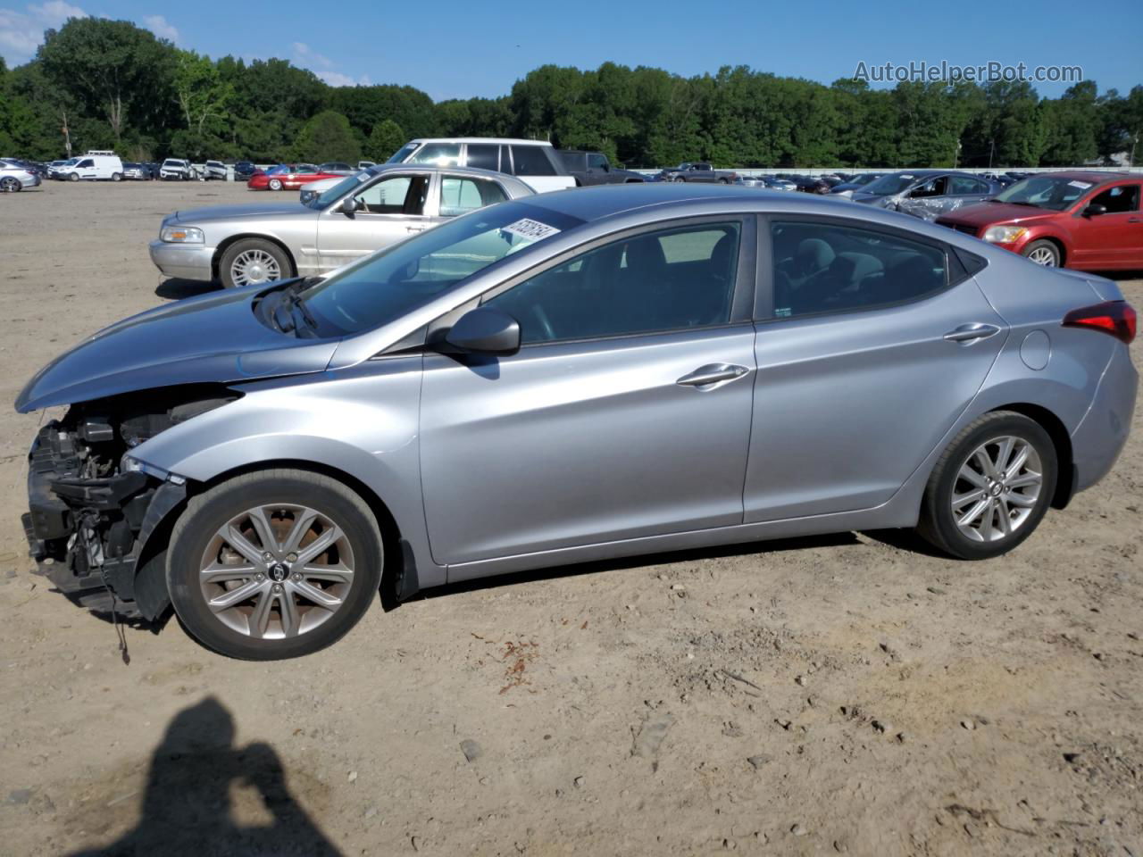 2016 Hyundai Elantra Se Silver vin: 5NPDH4AE0GH660905