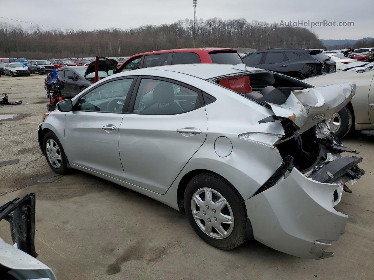 2016 Hyundai Elantra Se Серебряный vin: 5NPDH4AE0GH667885