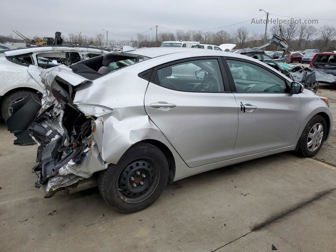 2016 Hyundai Elantra Se Silver vin: 5NPDH4AE0GH667885