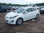 2016 Hyundai Elantra Se White vin: 5NPDH4AE0GH671600