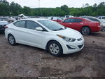 2016 Hyundai Elantra Se White vin: 5NPDH4AE0GH671600