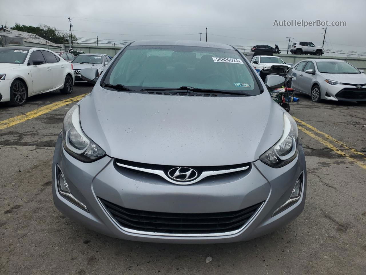 2016 Hyundai Elantra Se Silver vin: 5NPDH4AE0GH692172