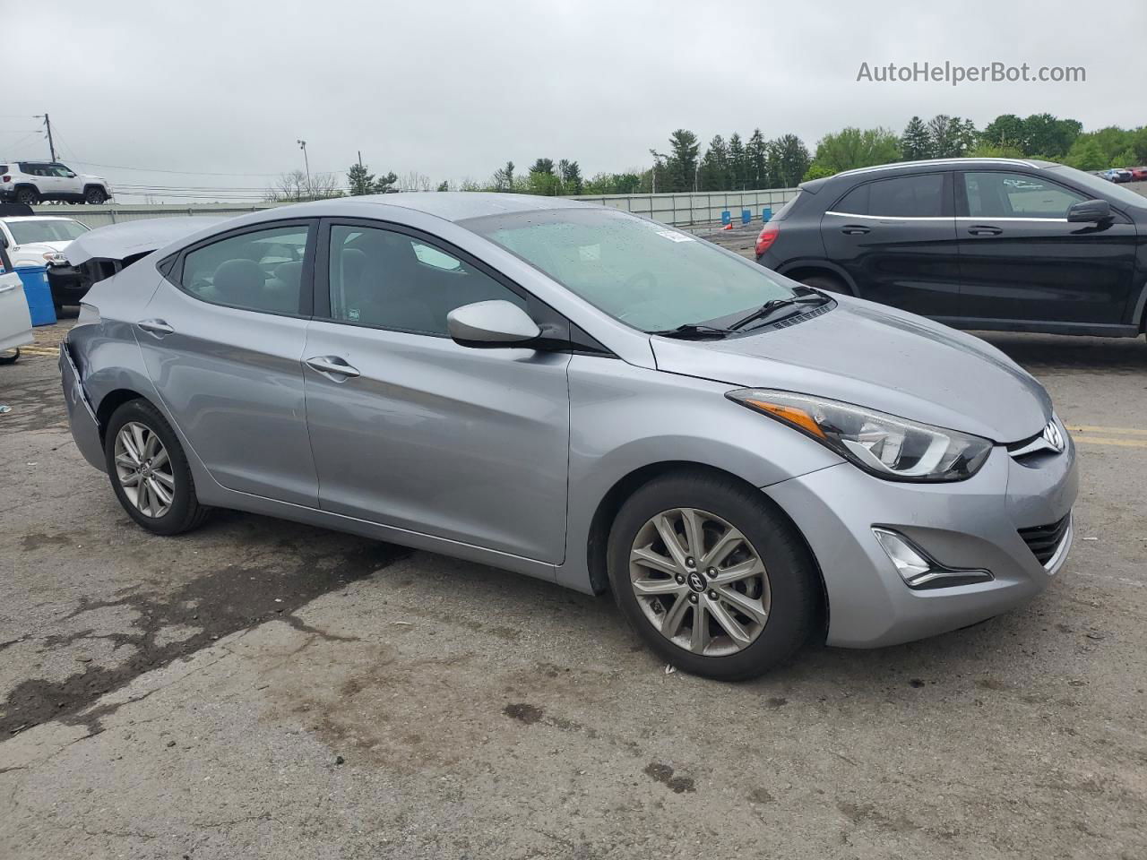 2016 Hyundai Elantra Se Silver vin: 5NPDH4AE0GH692172