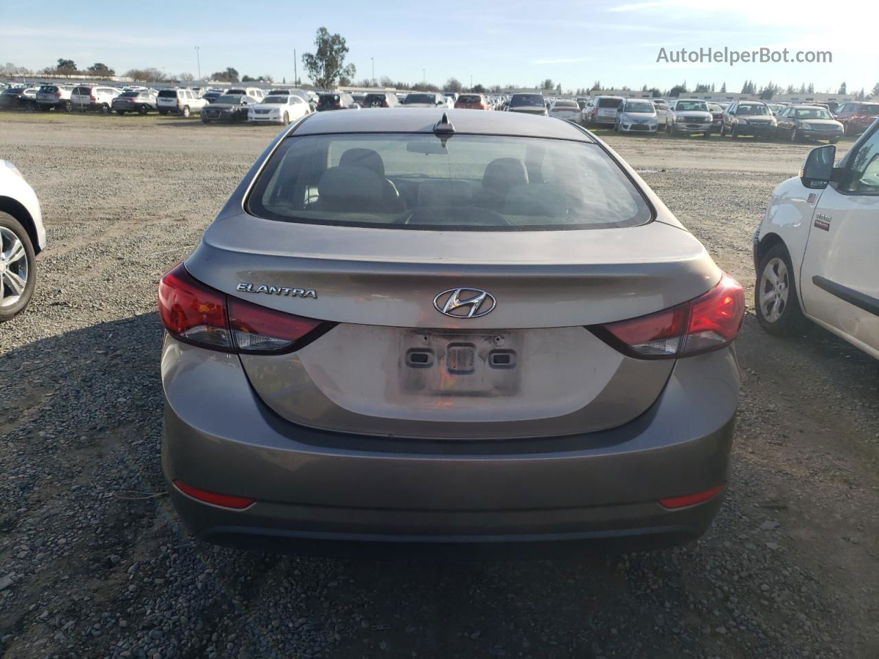 2016 Hyundai Elantra Se Gray vin: 5NPDH4AE0GH692267