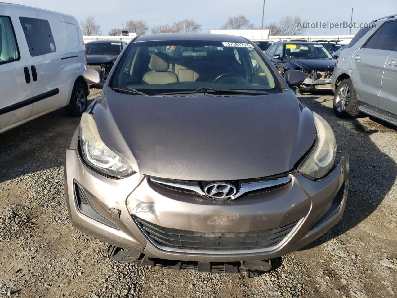 2016 Hyundai Elantra Se Gray vin: 5NPDH4AE0GH692267