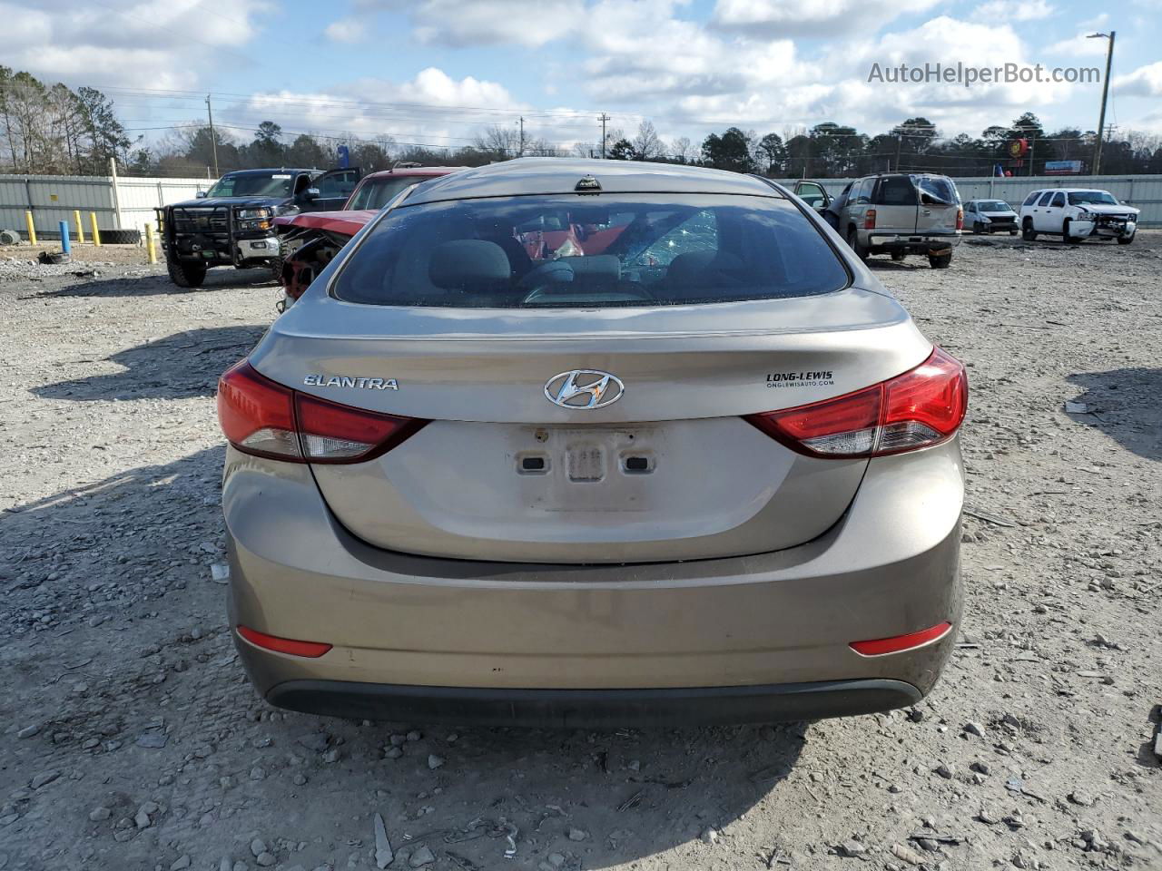 2016 Hyundai Elantra Se Gray vin: 5NPDH4AE0GH692723