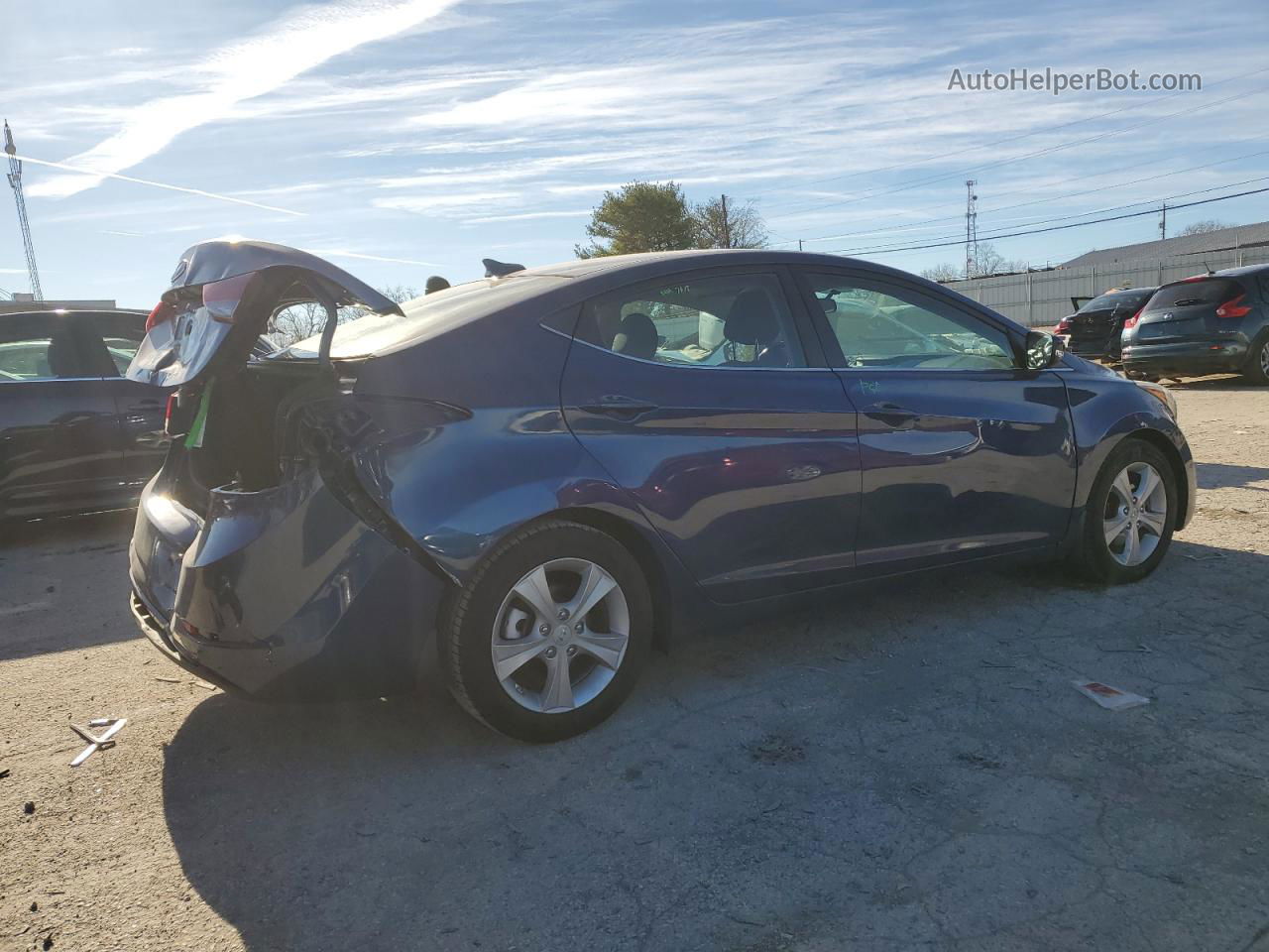 2016 Hyundai Elantra Se Blue vin: 5NPDH4AE0GH693032