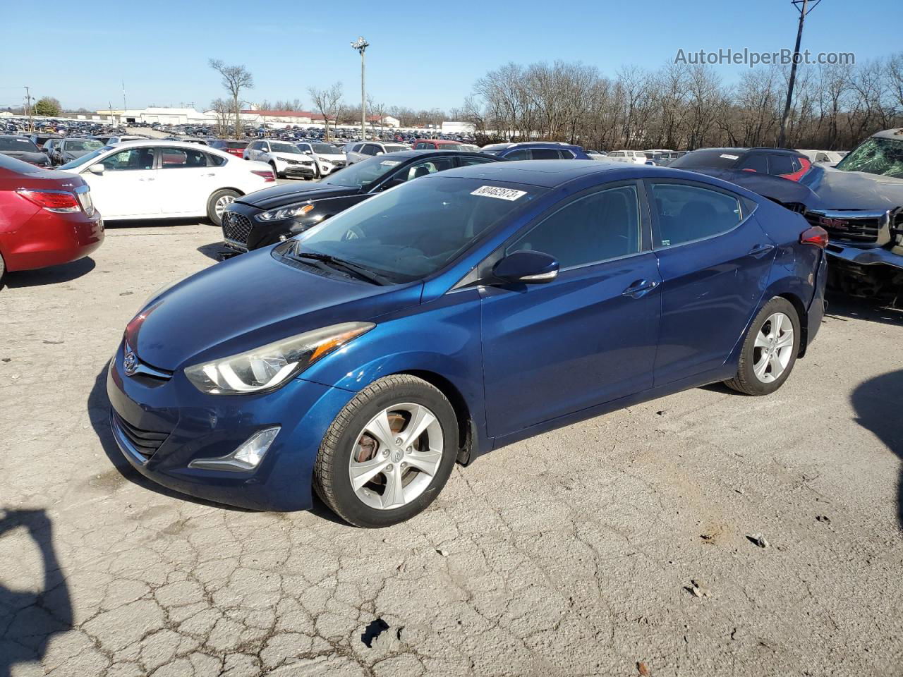 2016 Hyundai Elantra Se Blue vin: 5NPDH4AE0GH693032