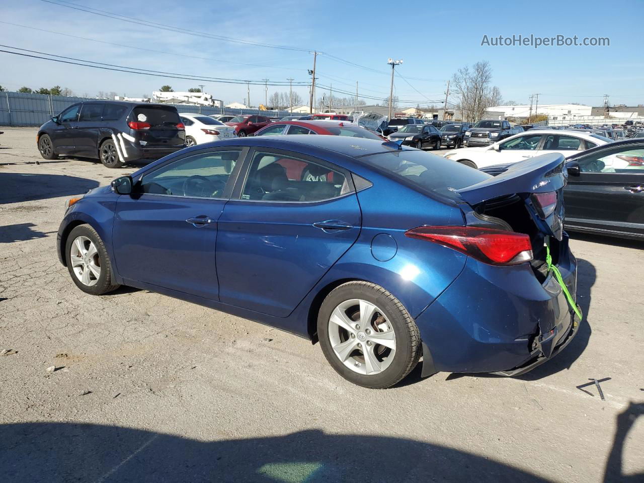 2016 Hyundai Elantra Se Blue vin: 5NPDH4AE0GH693032