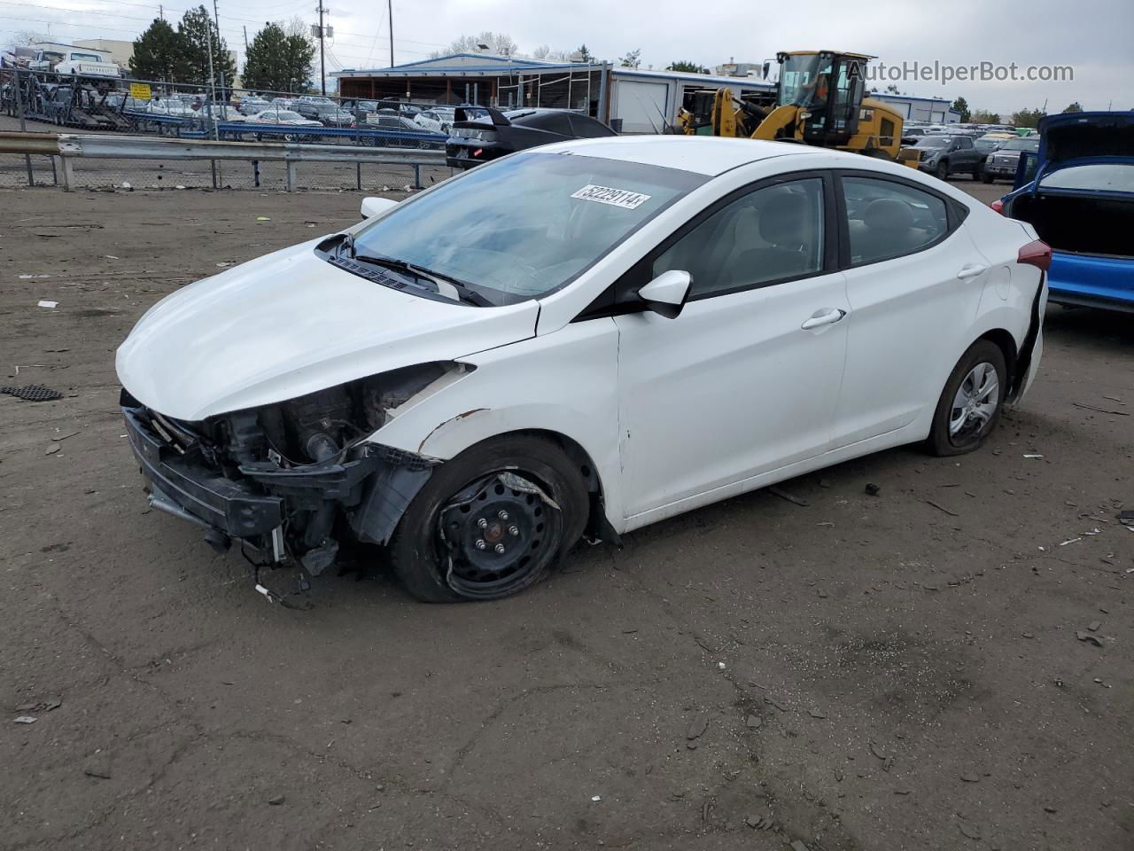 2016 Hyundai Elantra Se White vin: 5NPDH4AE0GH698005