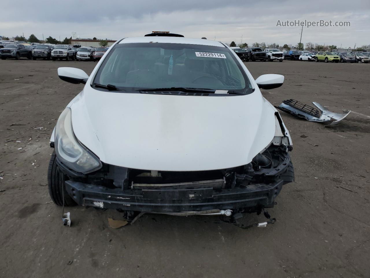 2016 Hyundai Elantra Se White vin: 5NPDH4AE0GH698005