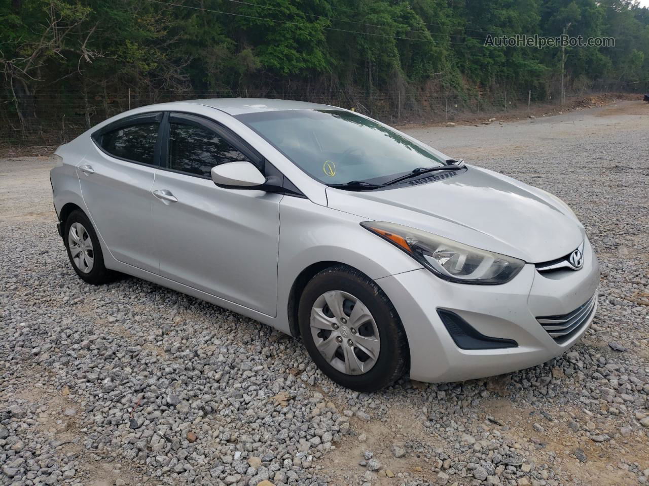 2016 Hyundai Elantra Se Silver vin: 5NPDH4AE0GH704112