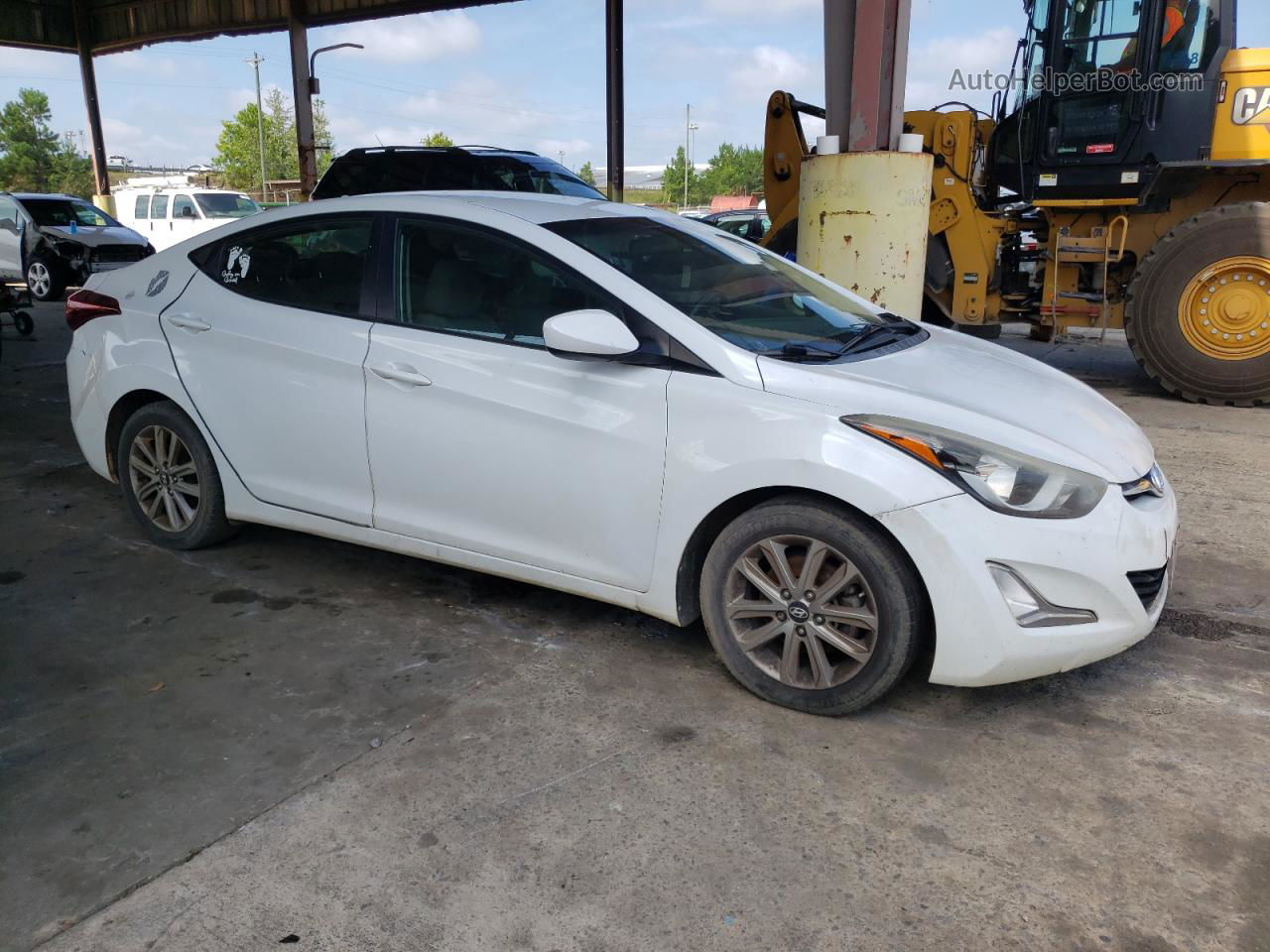 2016 Hyundai Elantra Se White vin: 5NPDH4AE0GH704448