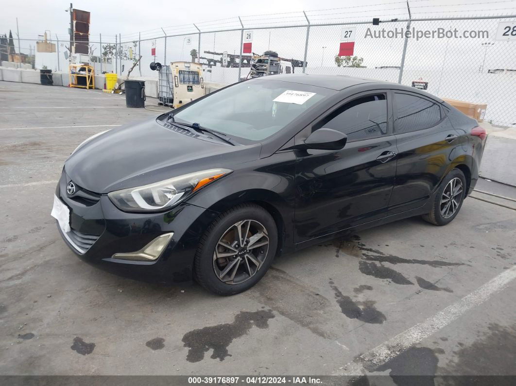 2016 Hyundai Elantra Se Черный vin: 5NPDH4AE0GH709939