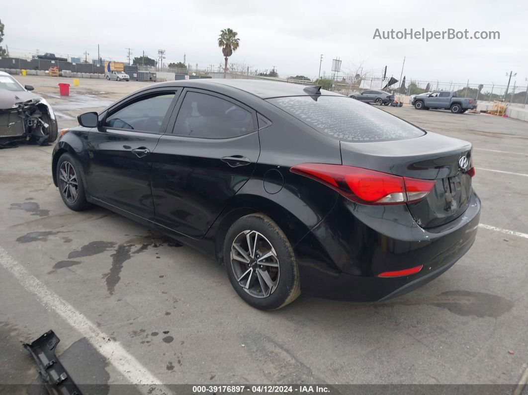 2016 Hyundai Elantra Se Черный vin: 5NPDH4AE0GH709939