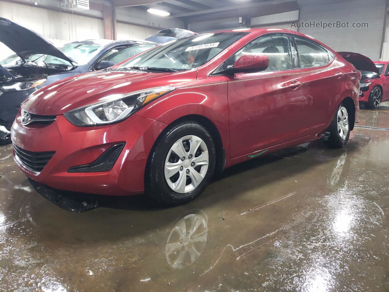 2016 Hyundai Elantra Se Красный vin: 5NPDH4AE0GH712579