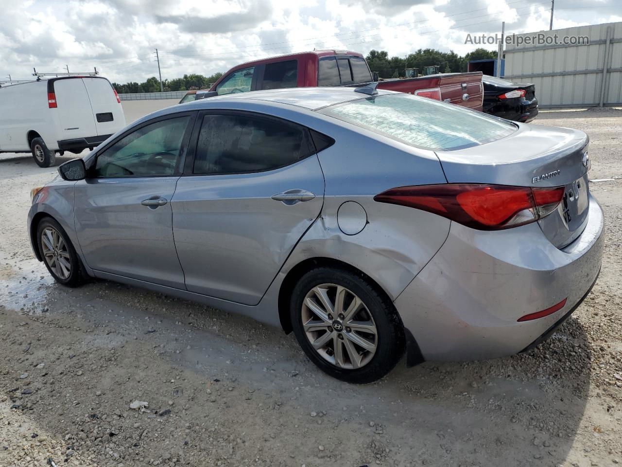 2016 Hyundai Elantra Se Серебряный vin: 5NPDH4AE0GH721041