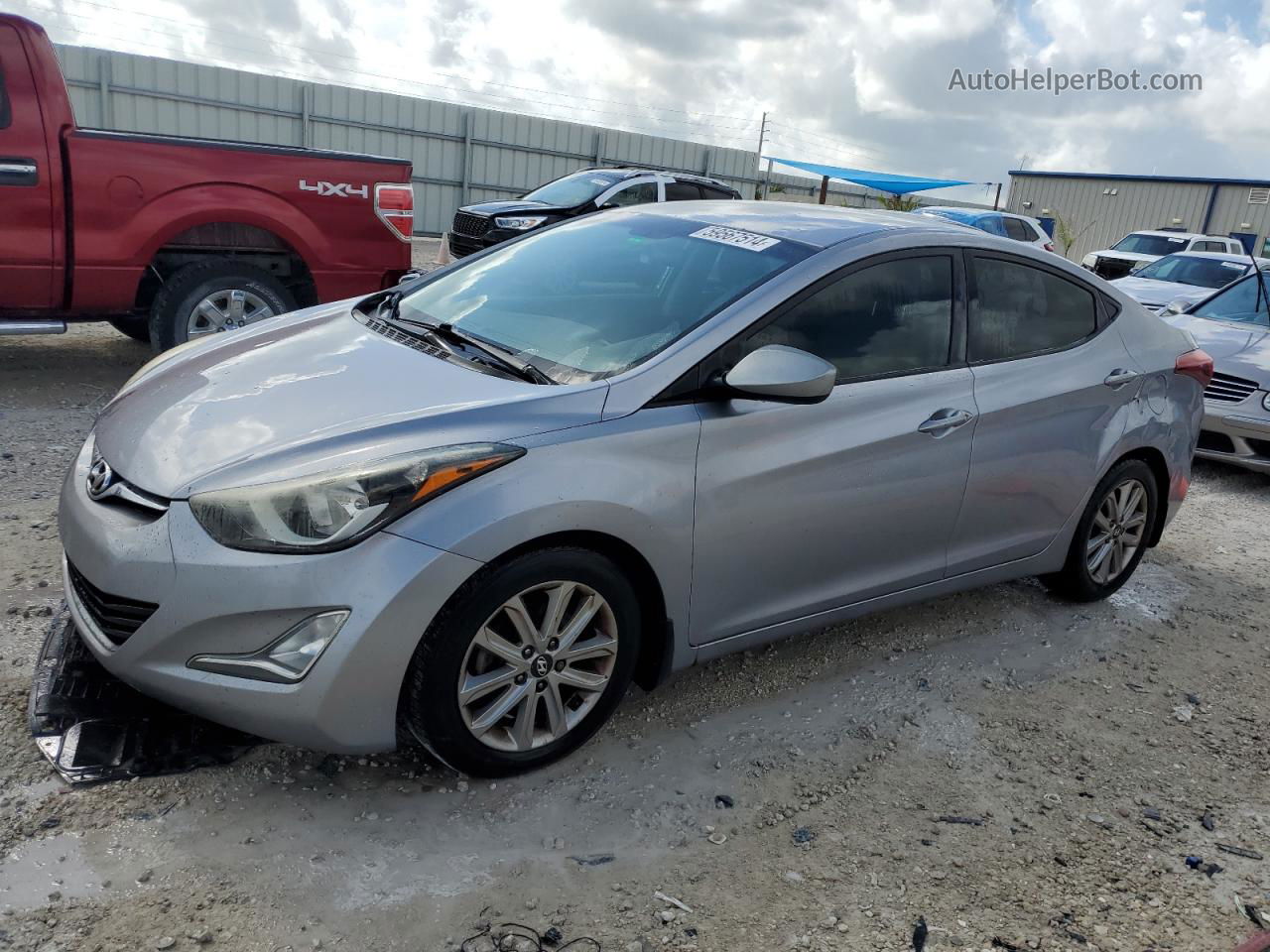 2016 Hyundai Elantra Se Серебряный vin: 5NPDH4AE0GH721041