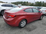 2016 Hyundai Elantra Se Red vin: 5NPDH4AE0GH726482