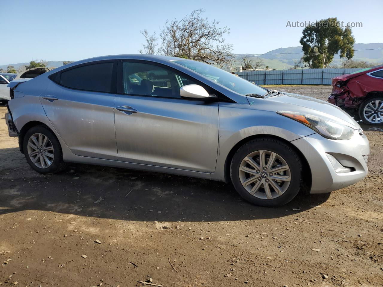 2016 Hyundai Elantra Se Silver vin: 5NPDH4AE0GH729222