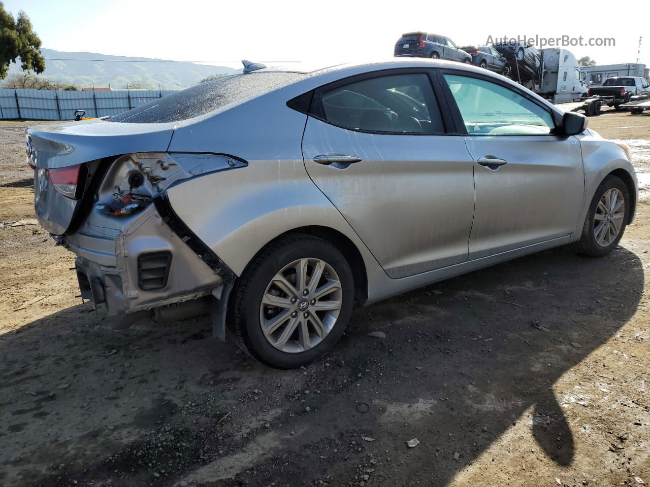 2016 Hyundai Elantra Se Silver vin: 5NPDH4AE0GH729222