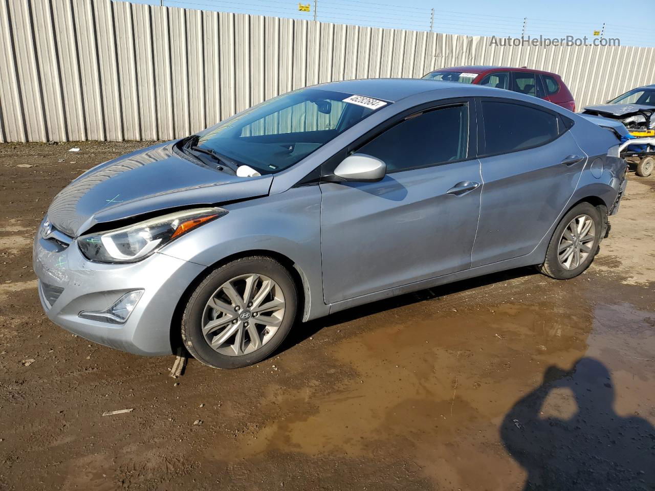 2016 Hyundai Elantra Se Silver vin: 5NPDH4AE0GH729222