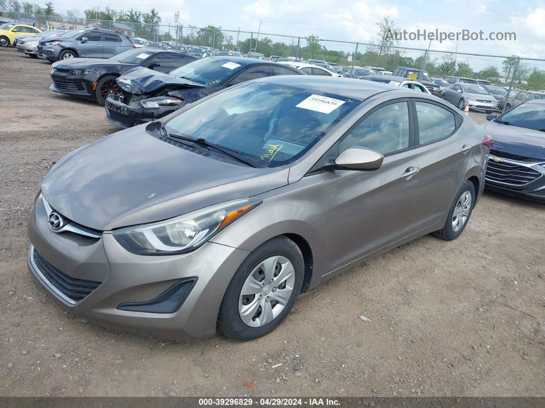 2016 Hyundai Elantra Se Silver vin: 5NPDH4AE0GH737403