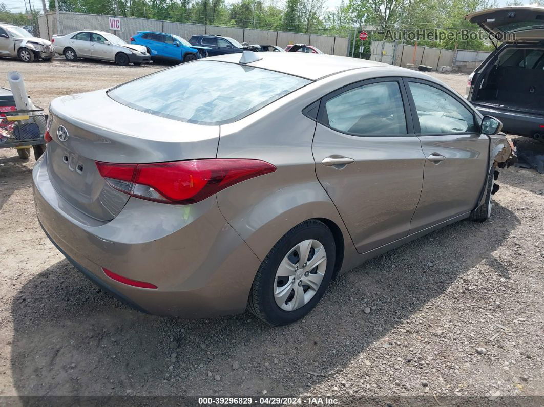 2016 Hyundai Elantra Se Silver vin: 5NPDH4AE0GH737403