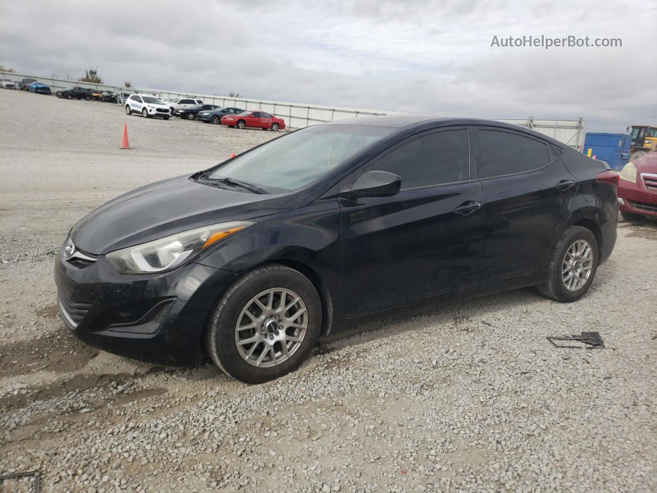 2016 Hyundai Elantra Se Black vin: 5NPDH4AE0GH740303