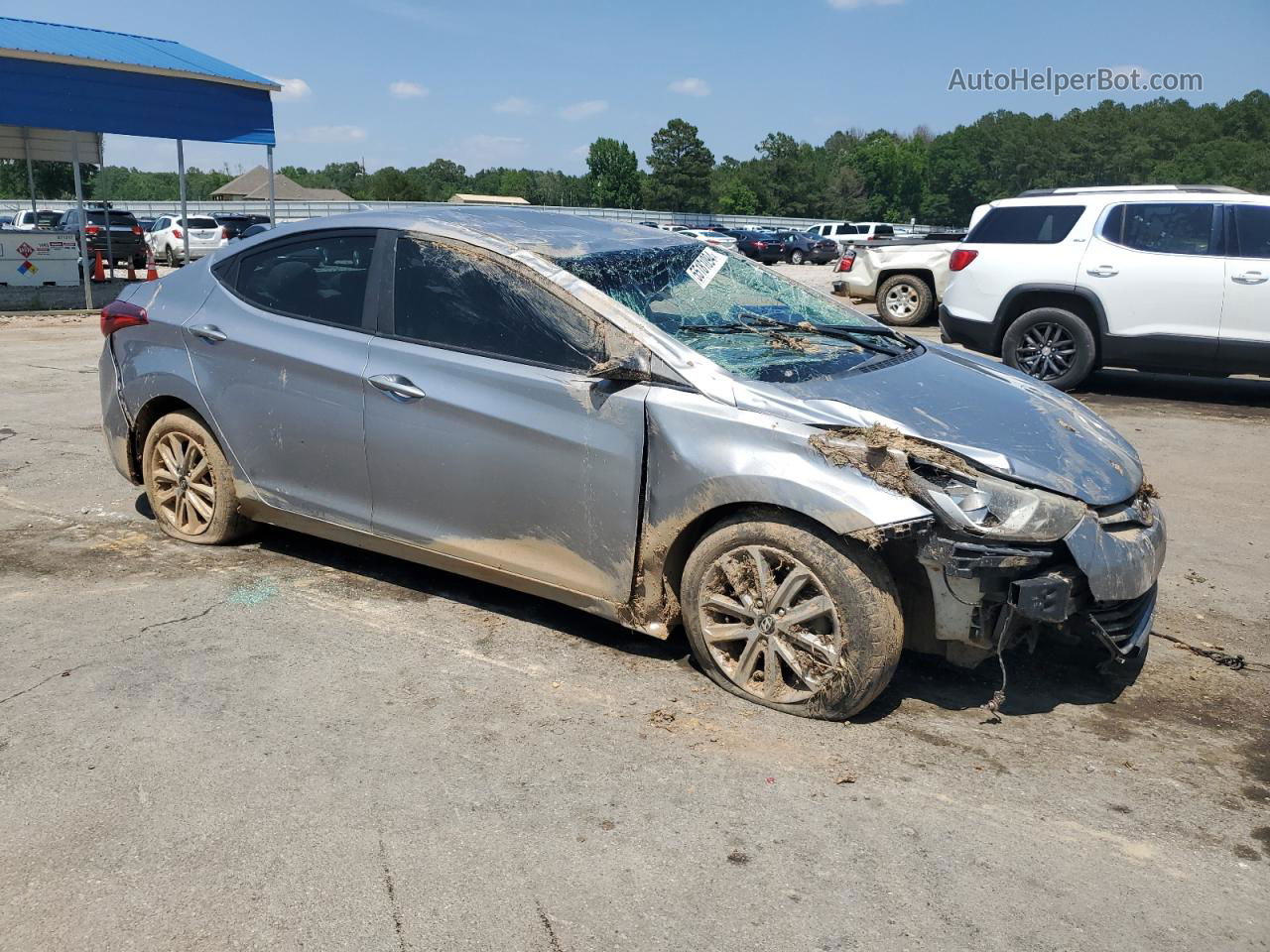 2016 Hyundai Elantra Se Silver vin: 5NPDH4AE0GH743654