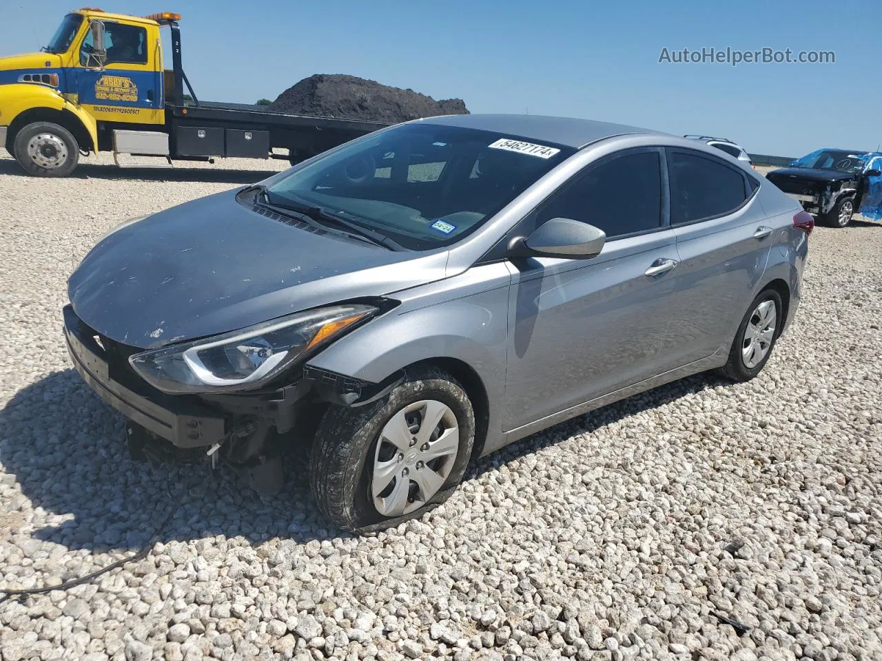 2016 Hyundai Elantra Se Серебряный vin: 5NPDH4AE0GH764942