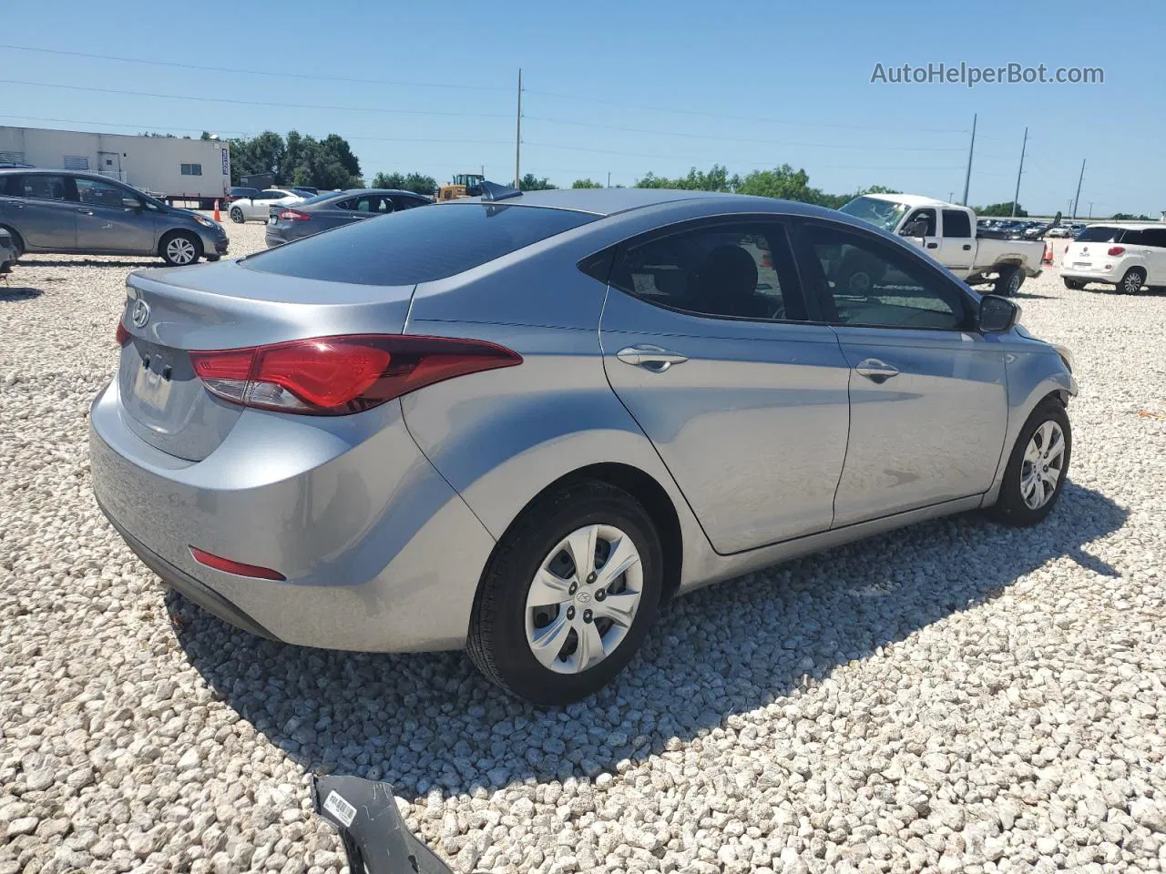 2016 Hyundai Elantra Se Серебряный vin: 5NPDH4AE0GH764942