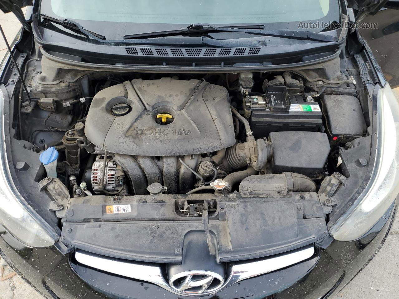 2016 Hyundai Elantra Se Черный vin: 5NPDH4AE0GH776282