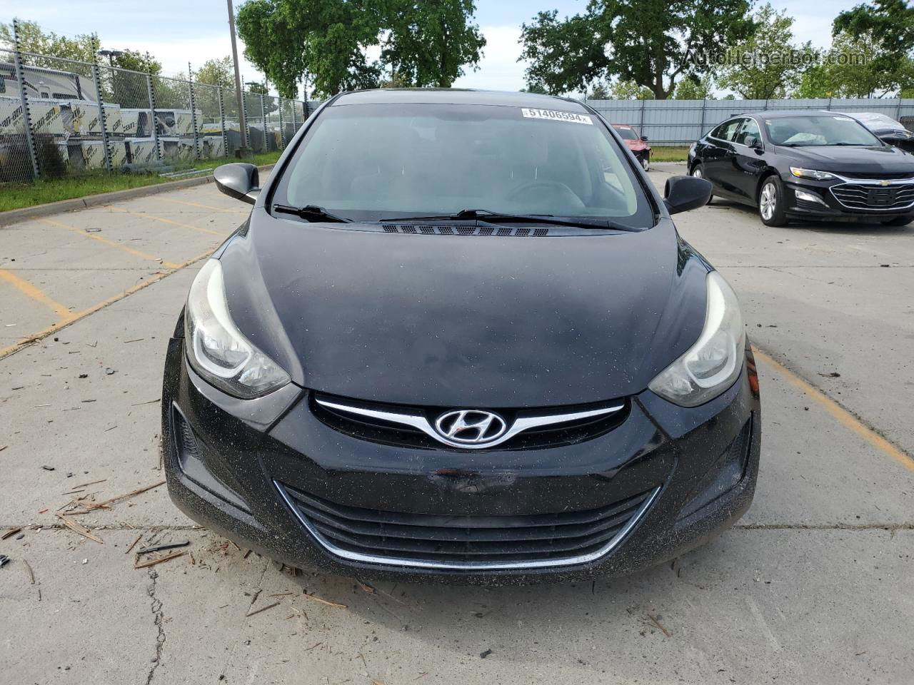 2016 Hyundai Elantra Se Черный vin: 5NPDH4AE0GH776282