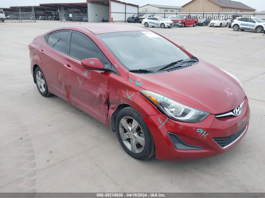 2016 Hyundai Elantra Se Красный vin: 5NPDH4AE0GH777903