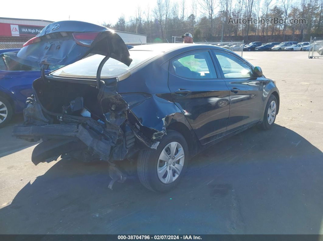 2016 Hyundai Elantra Se Black vin: 5NPDH4AE0GH786651