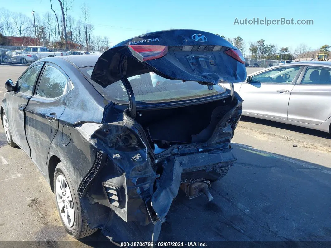 2016 Hyundai Elantra Se Black vin: 5NPDH4AE0GH786651