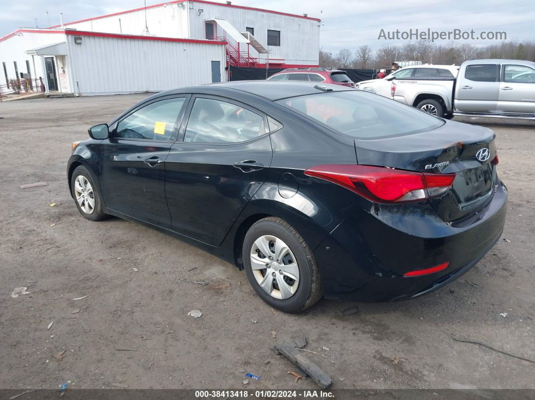 2016 Hyundai Elantra Se Black vin: 5NPDH4AE0GH789033