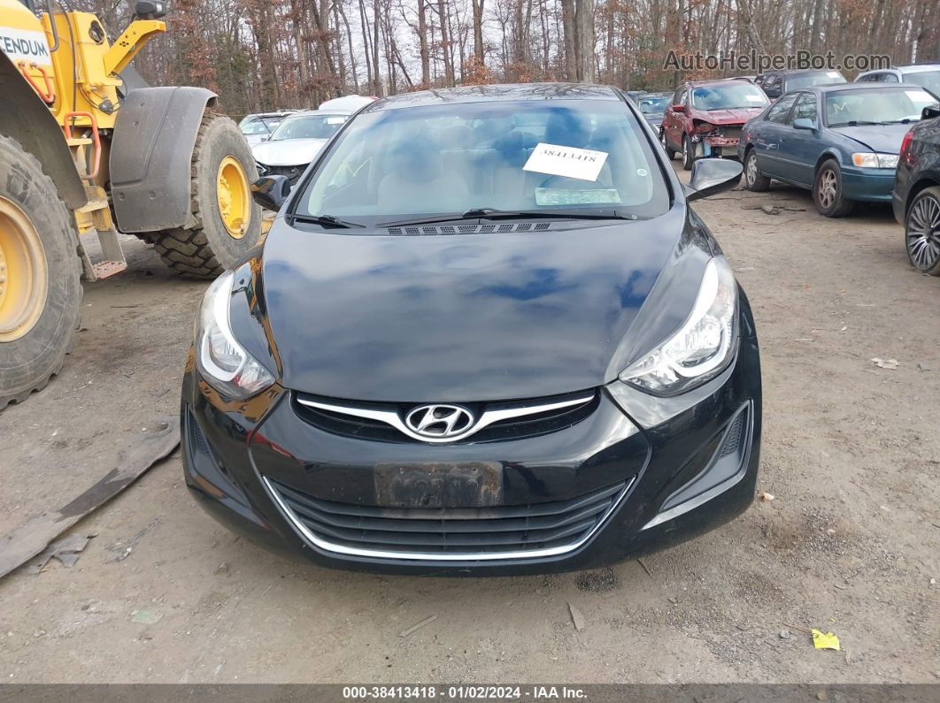 2016 Hyundai Elantra Se Black vin: 5NPDH4AE0GH789033