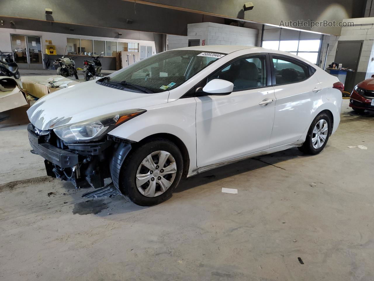 2016 Hyundai Elantra Se White vin: 5NPDH4AE0GH789632