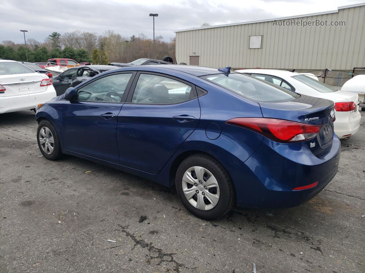 2016 Hyundai Elantra Se Синий vin: 5NPDH4AE0GH793888