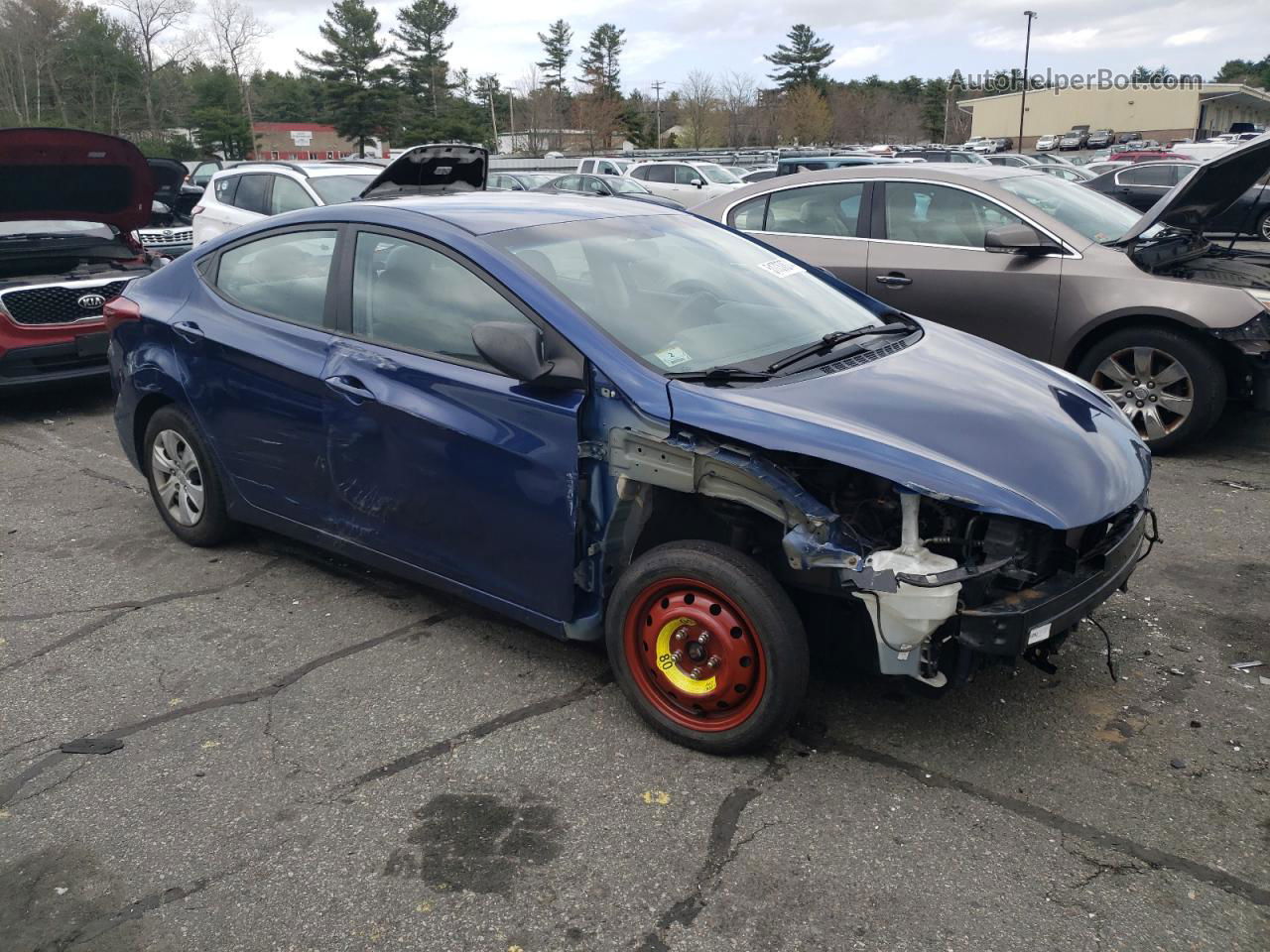 2016 Hyundai Elantra Se Blue vin: 5NPDH4AE0GH793888