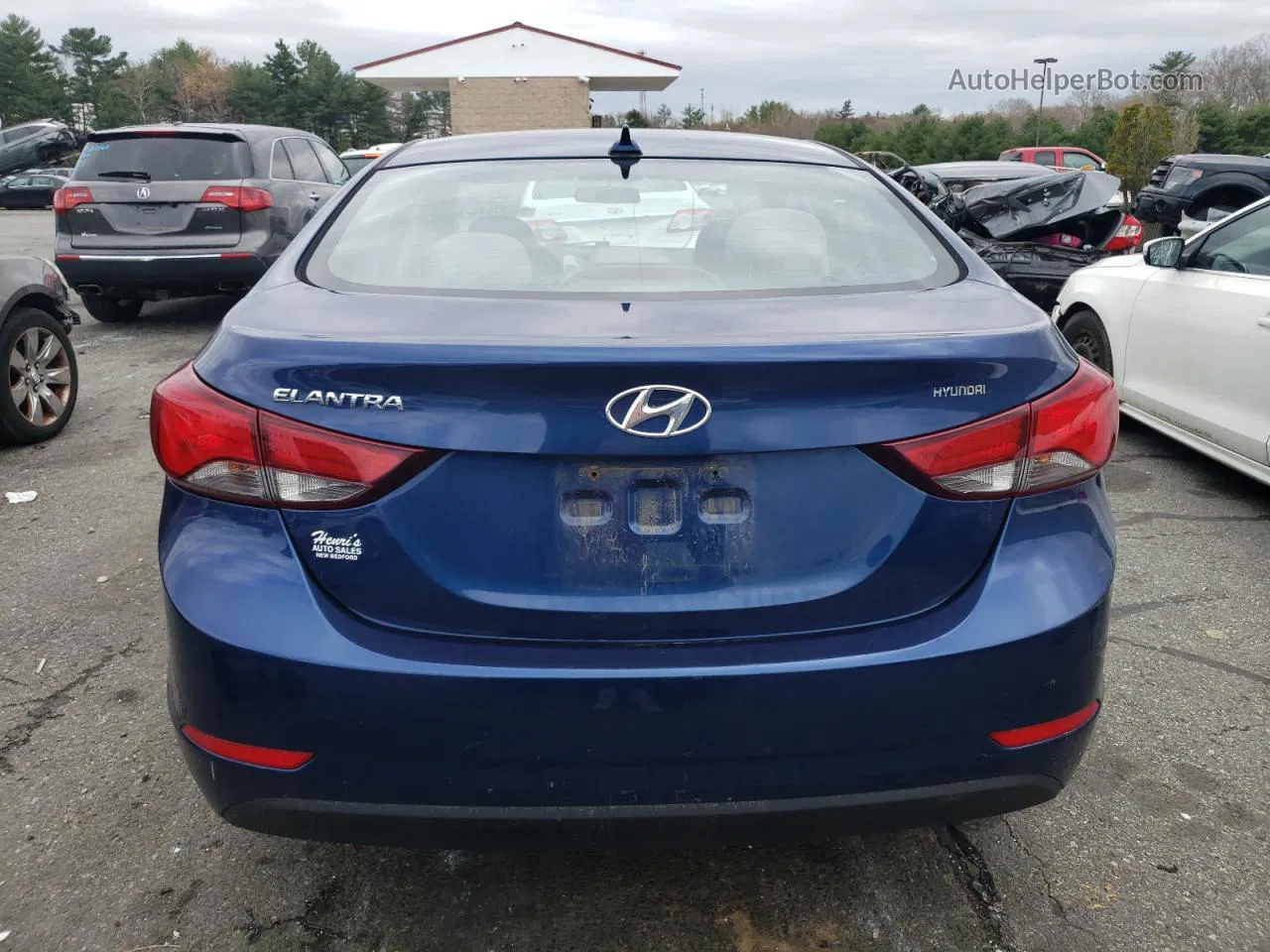 2016 Hyundai Elantra Se Blue vin: 5NPDH4AE0GH793888