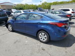 2016 Hyundai Elantra Se Синий vin: 5NPDH4AE0GH796659