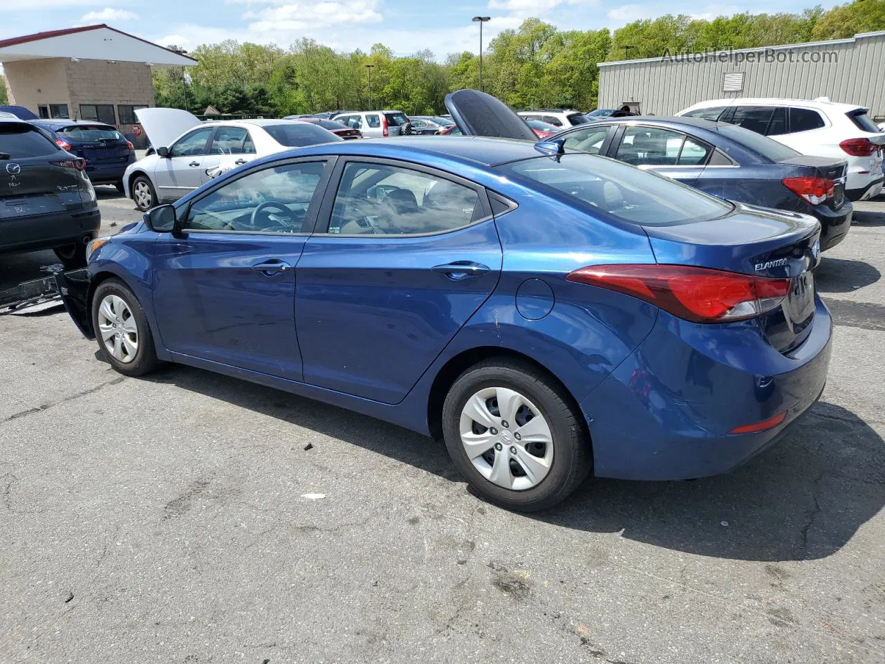 2016 Hyundai Elantra Se Синий vin: 5NPDH4AE0GH796659