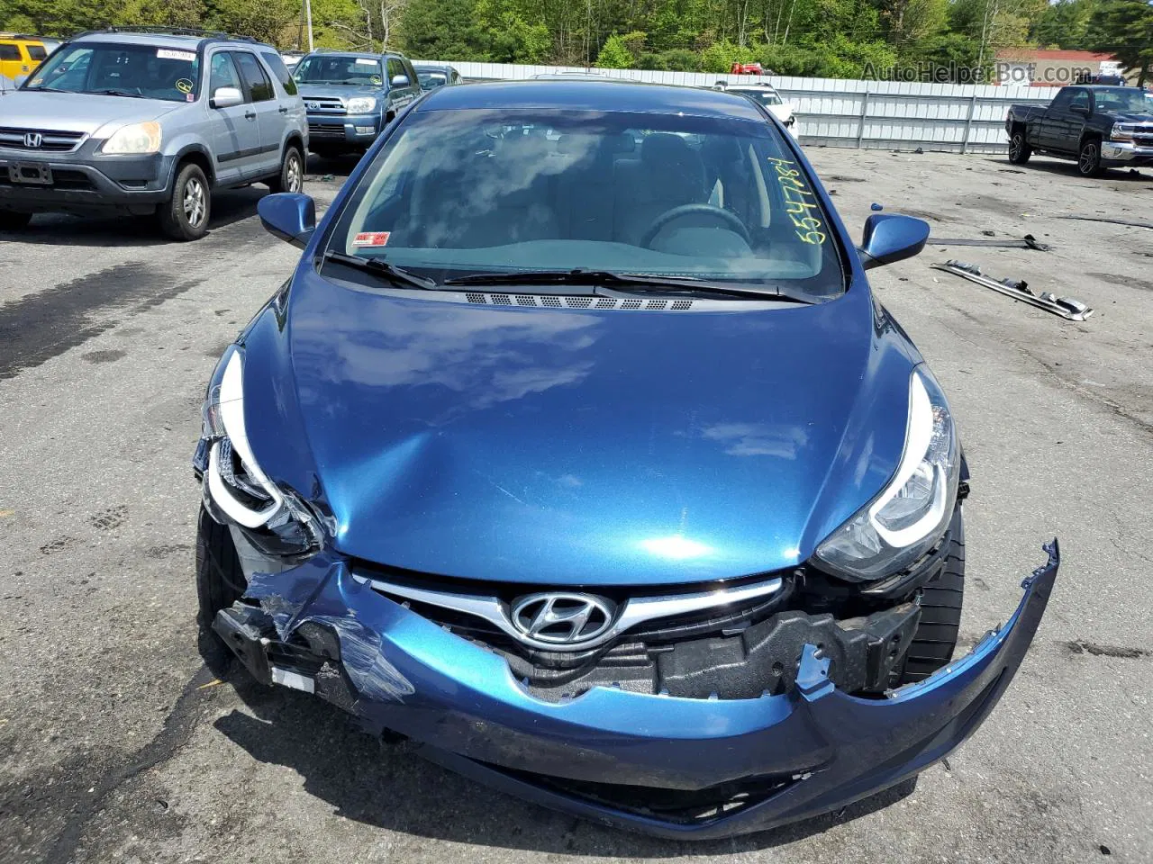 2016 Hyundai Elantra Se Blue vin: 5NPDH4AE0GH796659