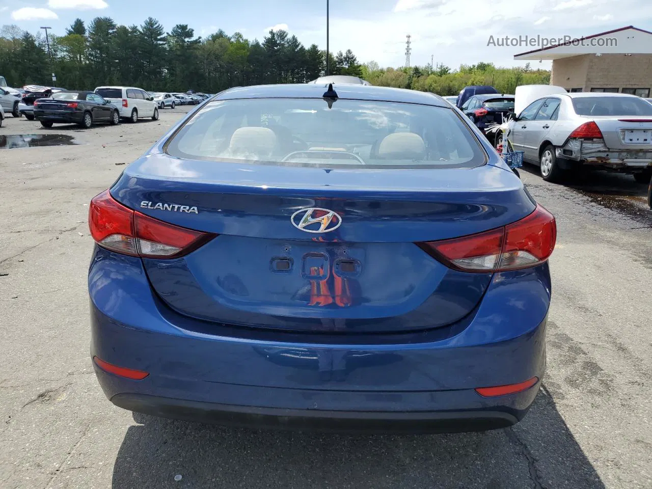 2016 Hyundai Elantra Se Синий vin: 5NPDH4AE0GH796659